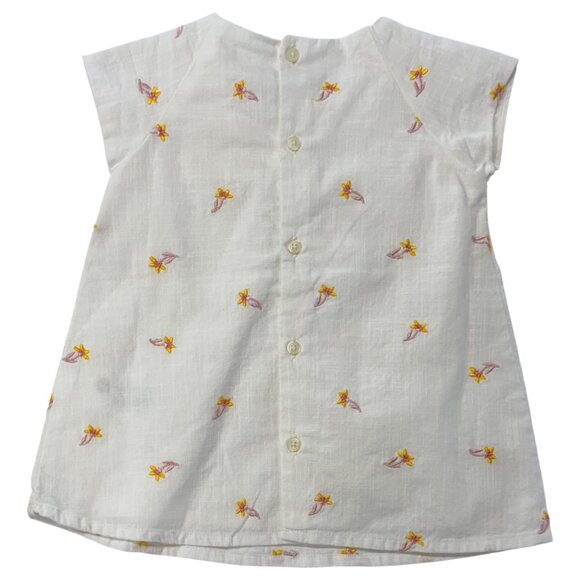 CARREMENT BEAU - MINI DRESS OFF WHITE/PINK WITH EMBROIDERIES - Picture 3 of 6